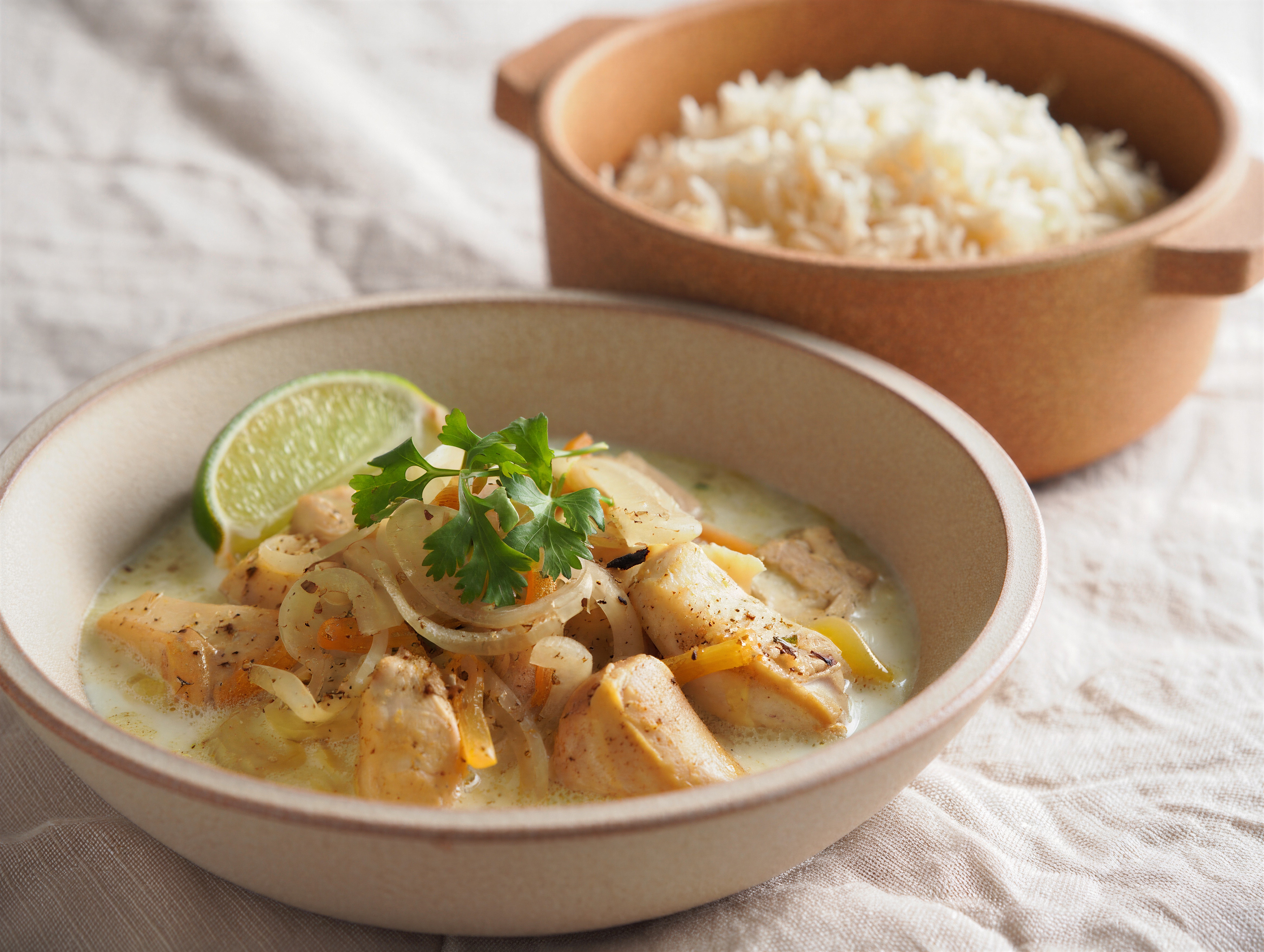 Creamy coconut chicken and rice