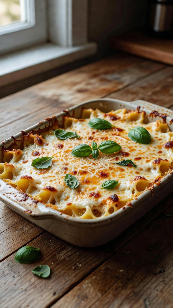baked-pasta, fresh-from-oven